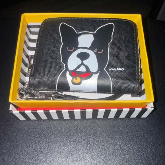 Marc Tetro Handbags - Marc Tetro Boston Terrier Dog Print Wallet